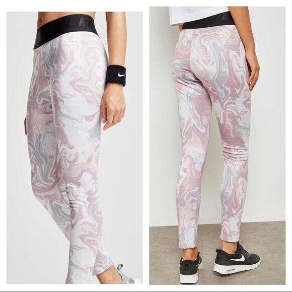Nike pink marble leggings - Picture 1 of 6